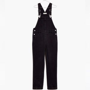 Black denim Madewell overalls
